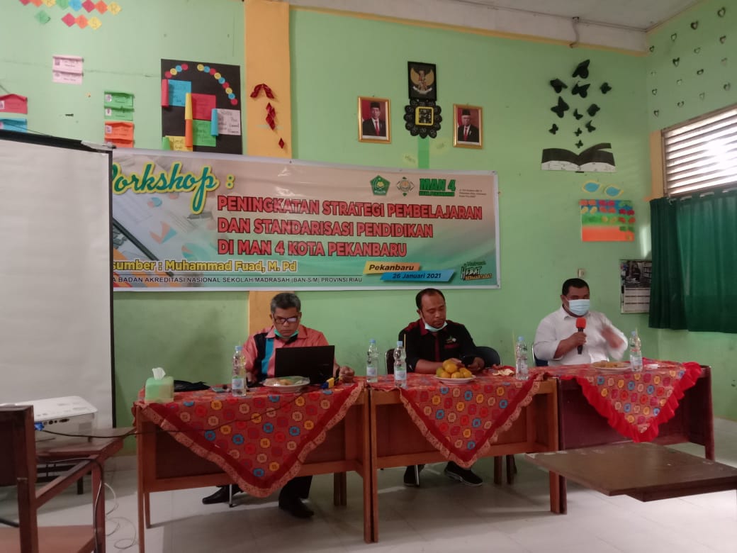 4 Pelatihan di Awal Tahun 2021 ; Usaha penjaminan mutu pendidikan di MAN 4 Kota Pekanbaru